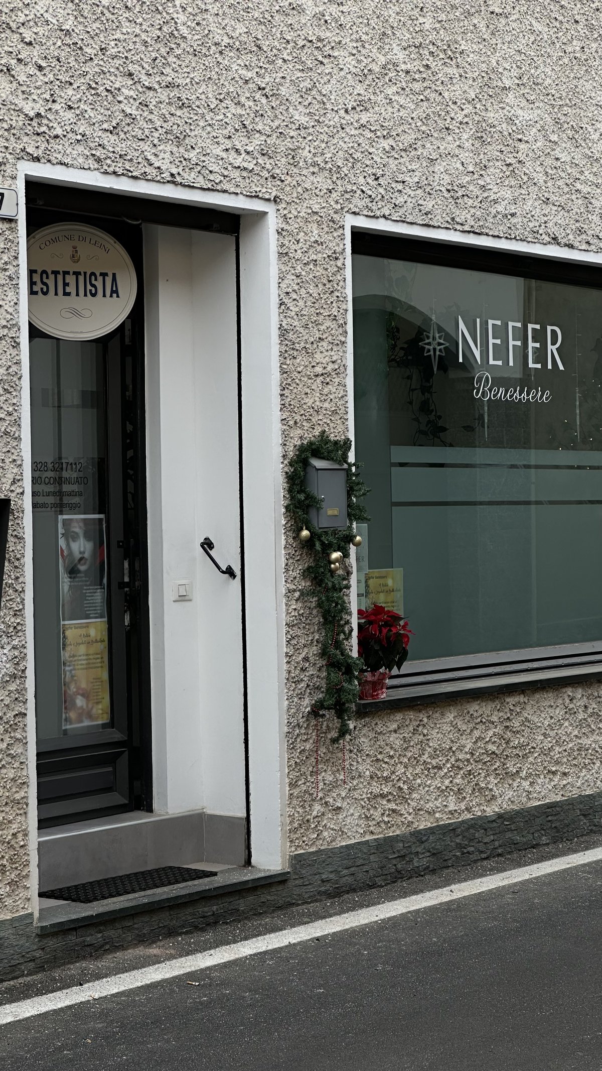 Esterno centro estetico NEFER Benessere Leini Torino