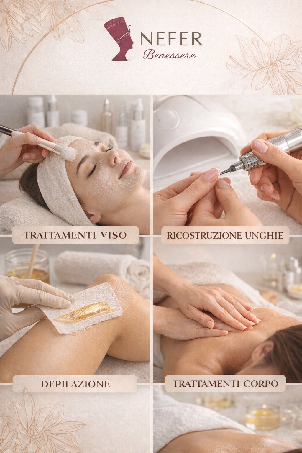 Servizi centro estetico NEFER Benessere Leini